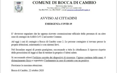 AVVISO COVID-19 AGGIORNAMENTO